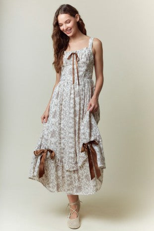 Satin Bow Detail Maxi