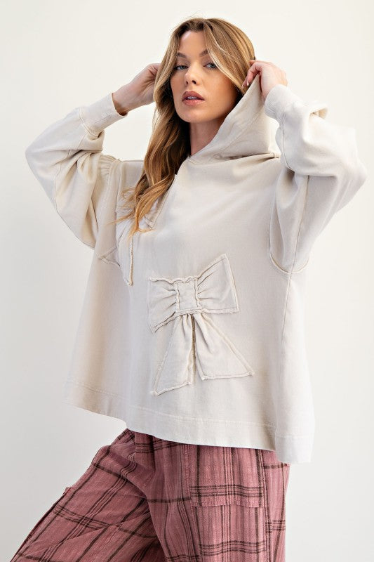 Terry Hoodie Pullover-C