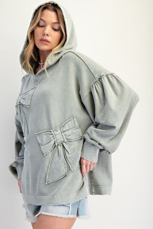 Terry Hoodie Pullover-S