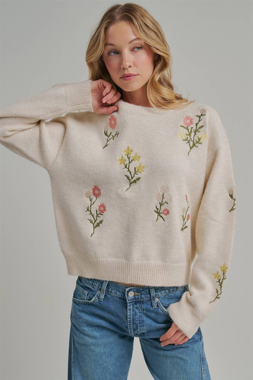 Floral Embroidered Sw