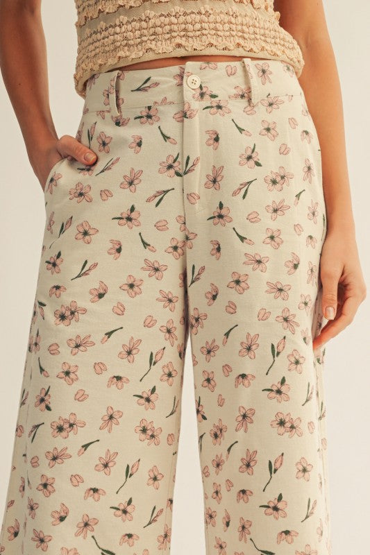 Floral Soft Trousers