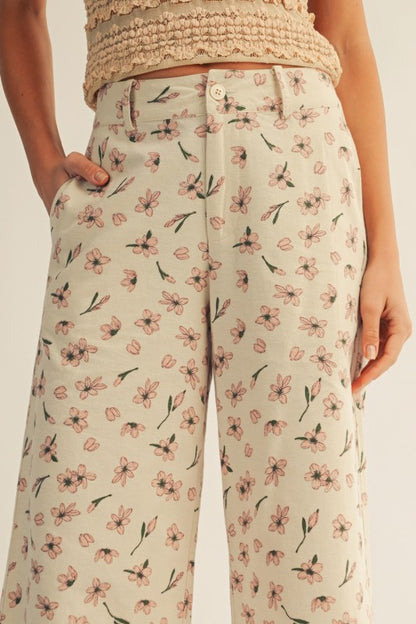 Floral Soft Trousers