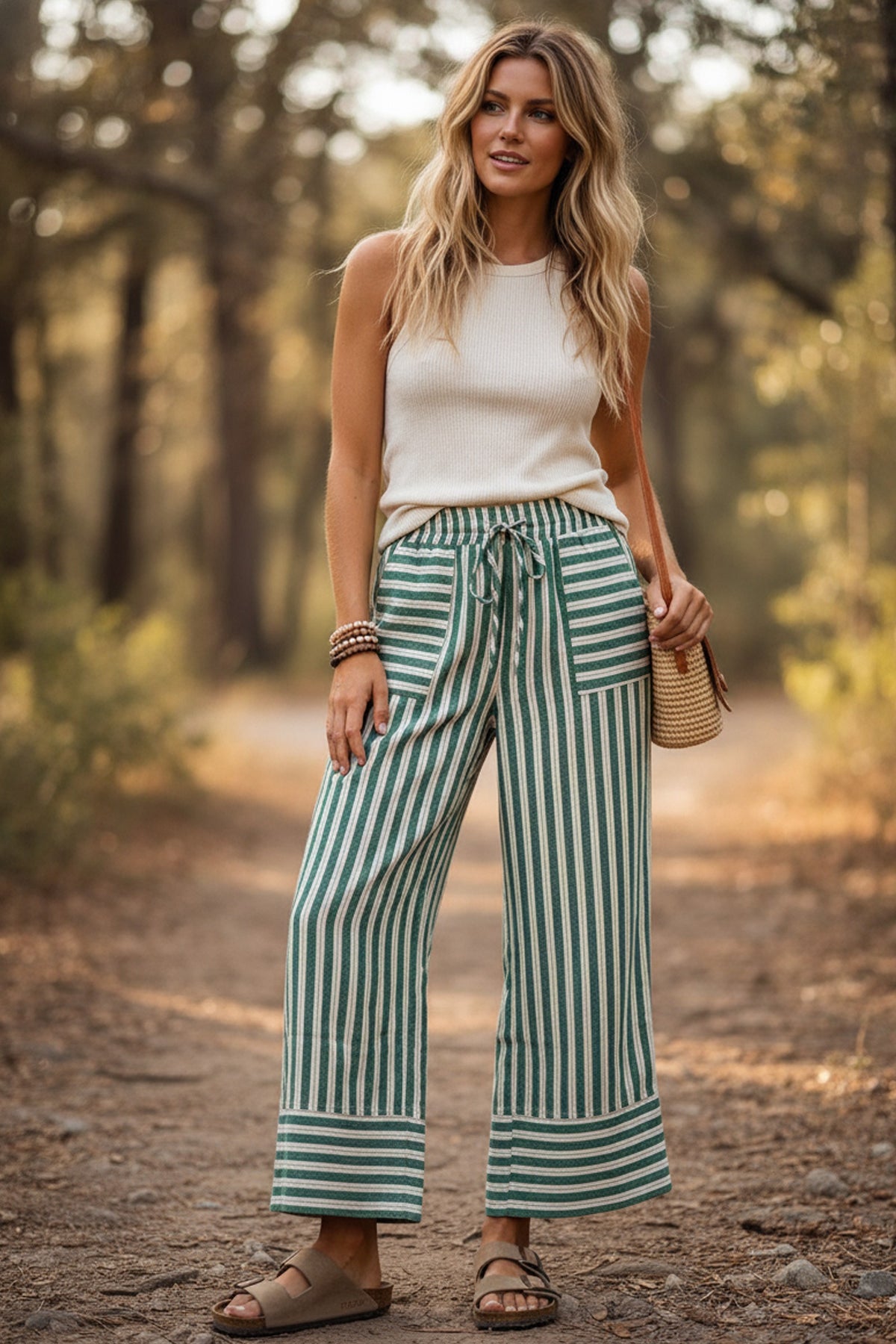 Striped Wide Leg