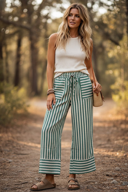 Striped Wide Leg