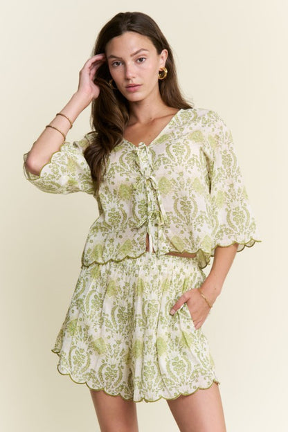 Multi Print Short Set