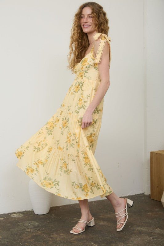 Yellow Scalloped Dress