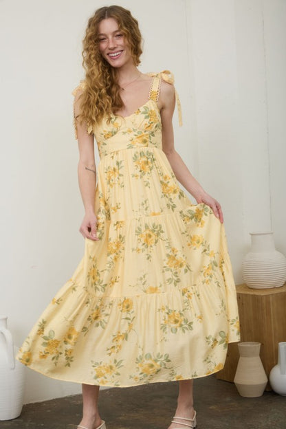 Yellow Scalloped Dress