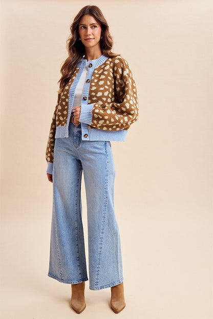 Deer Jacquard Cardigan