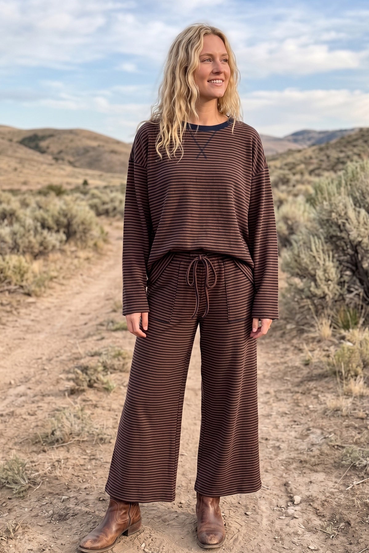 Brown/Navy Set