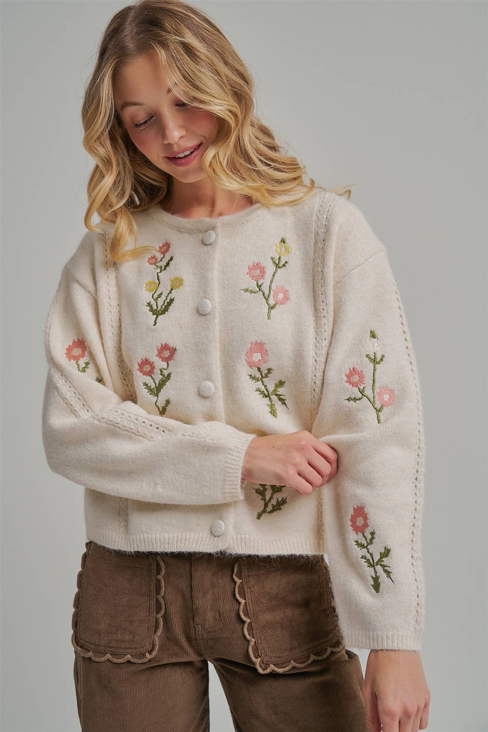Button Embroidered SW