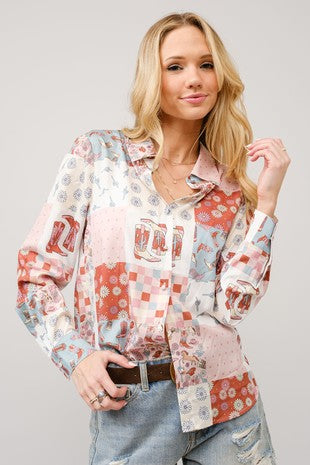 Western Floral Shirt
