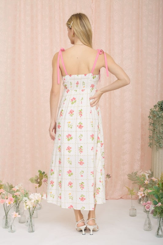 Floral Scalloped Dress