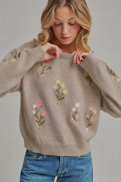 Floral Embroidered Sw