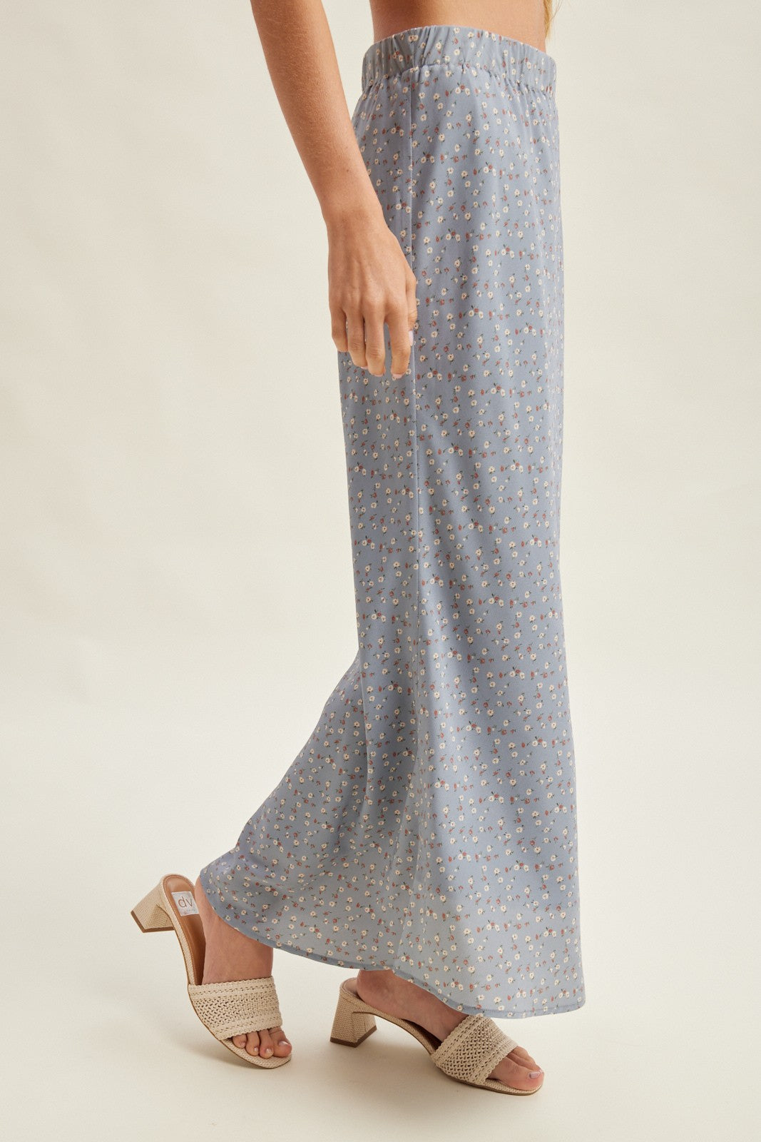 Ditsy Satin Skirt