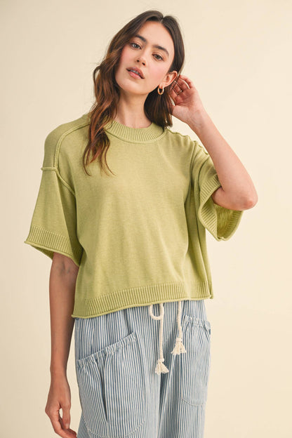 Knit Mockneck Sweater