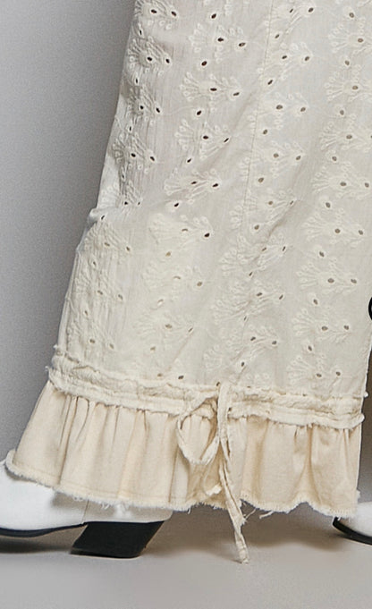 POL Eyelet Twill Pants