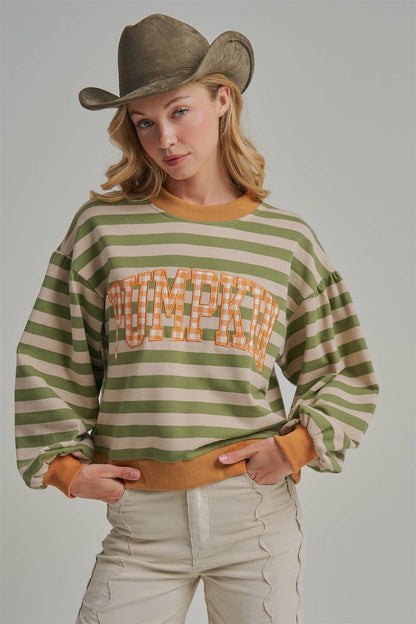 Striped Pumpkin Shirt