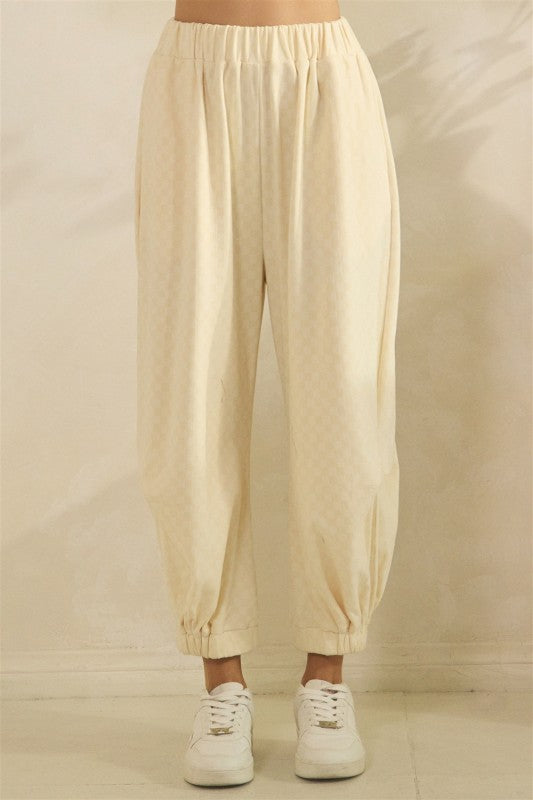 Checkered French Terry Set