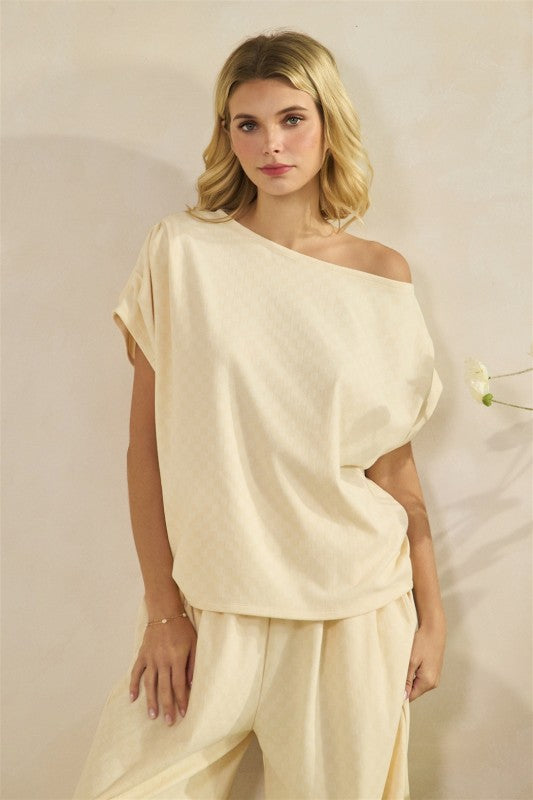 Checkered French Terry Set