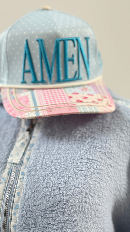 Floral AMEN Hat