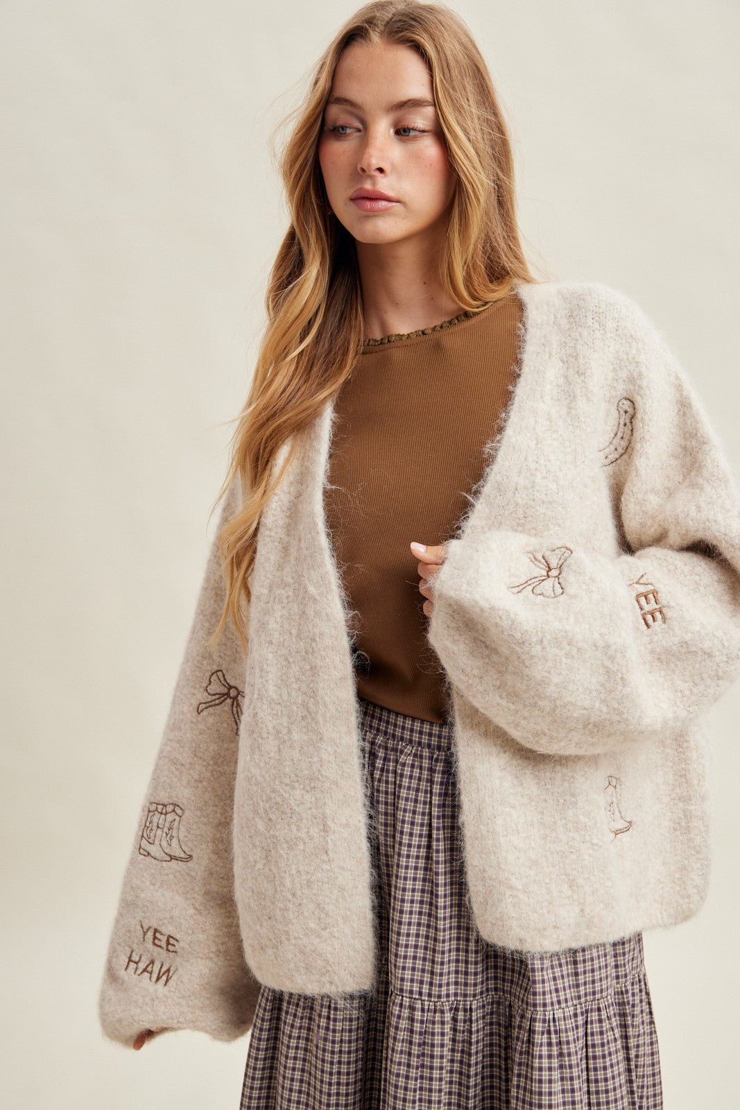 Embroidered Cardi