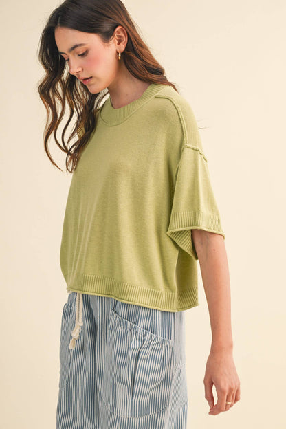 Knit Mockneck Sweater