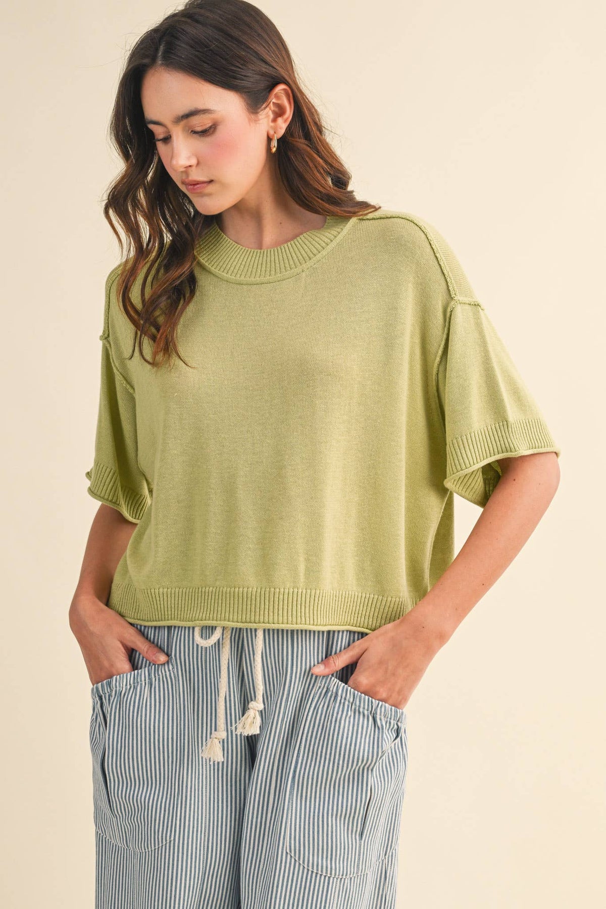Knit Mockneck Sweater