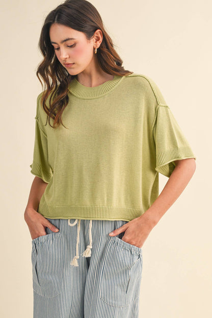 Knit Mockneck Sweater