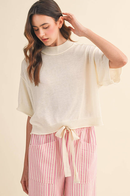 Knit Mockneck Sweater