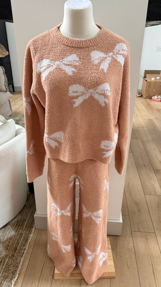 Cozy Sweater Set-Camel Color