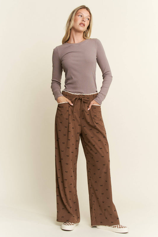 Corduroy Bow Pants