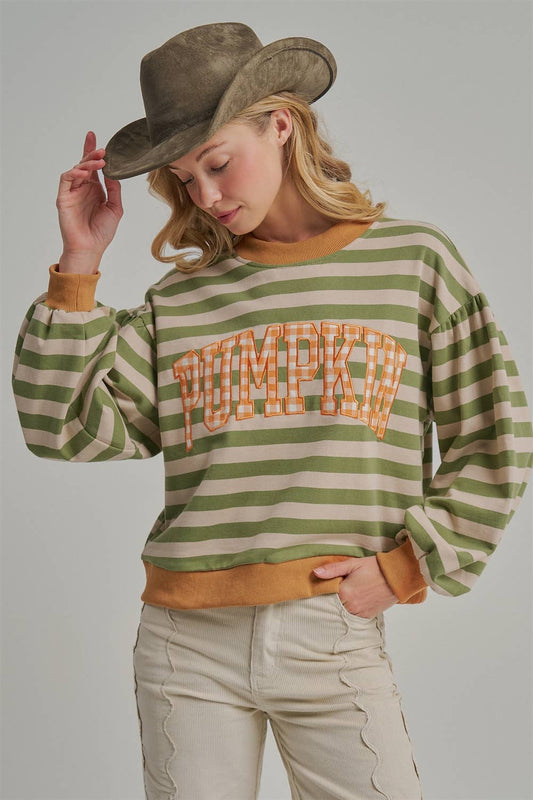 Striped Pumpkin Shirt