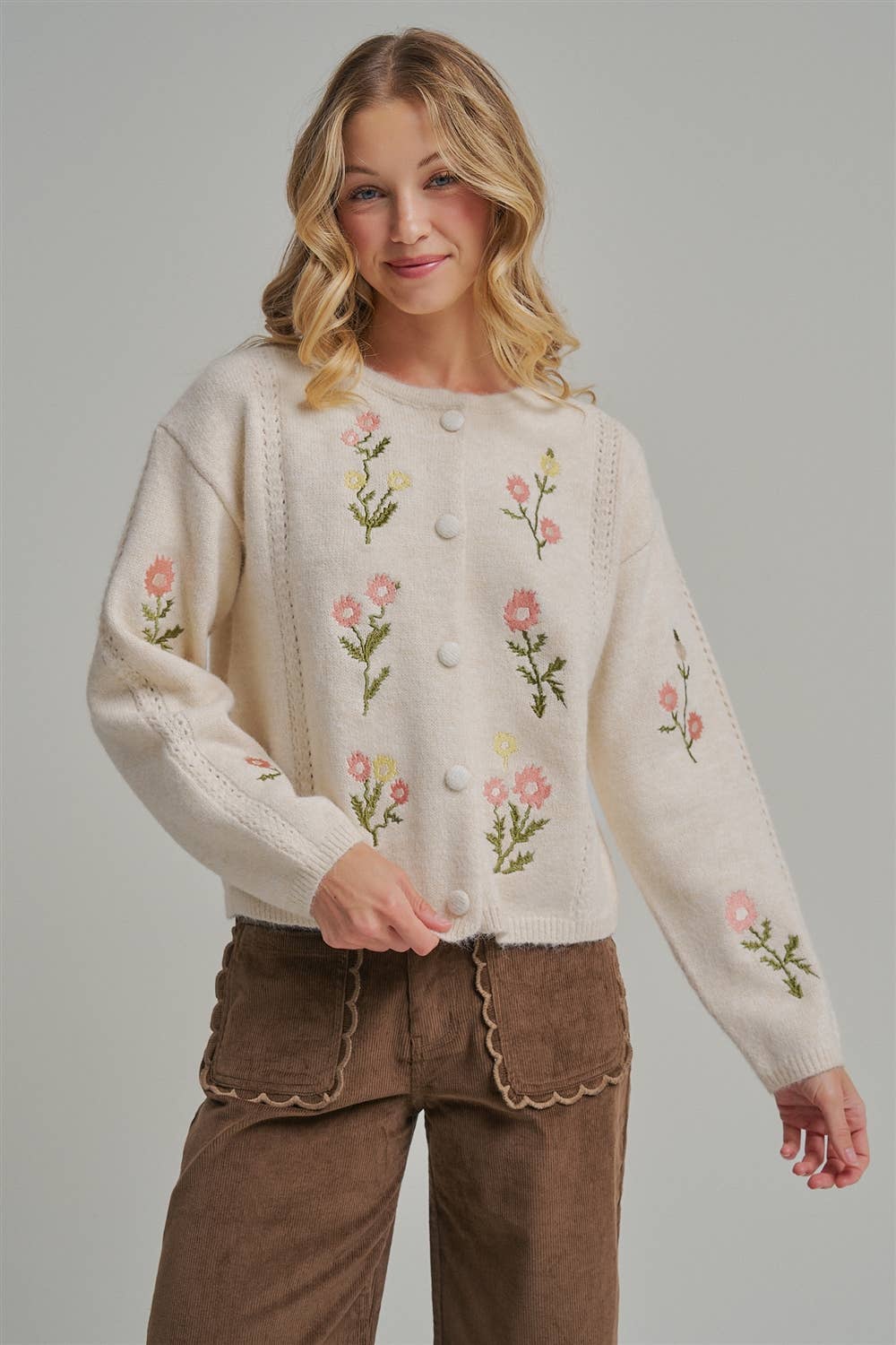 Button Embroidered SW