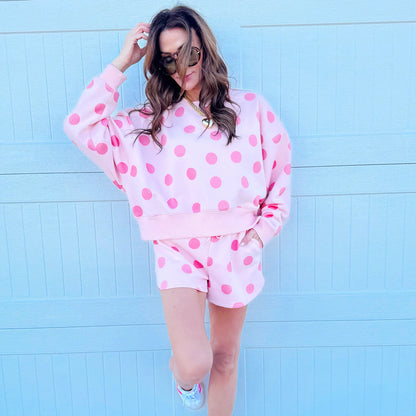 Polka Dot Sweatshirt