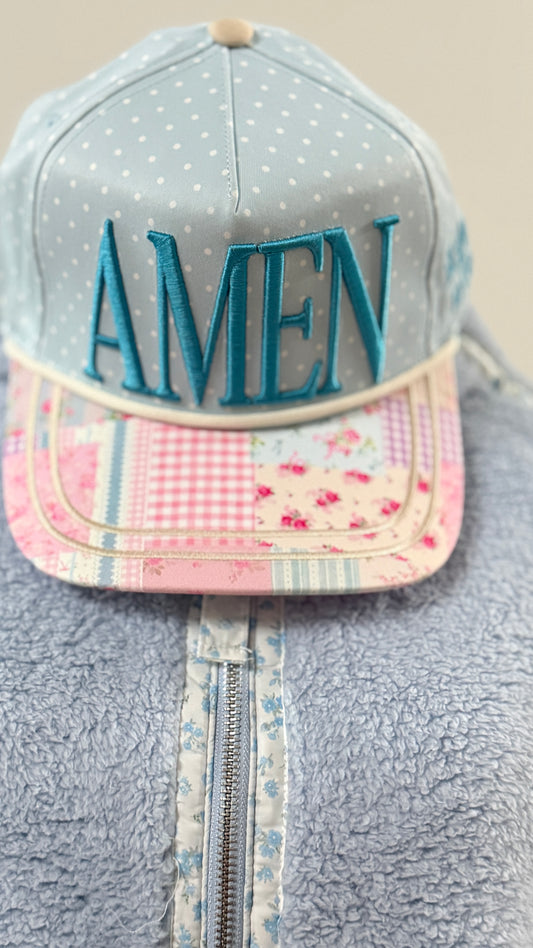 Floral AMEN Hat