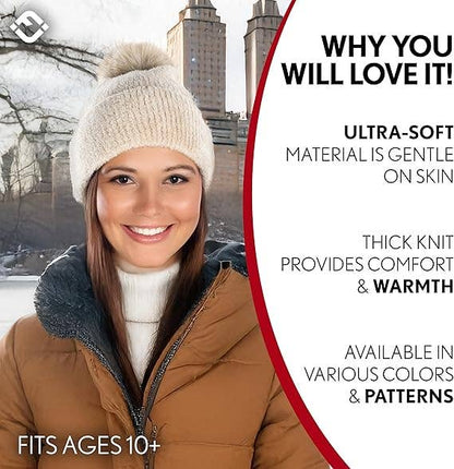 Chenille Winter Pom Beanie