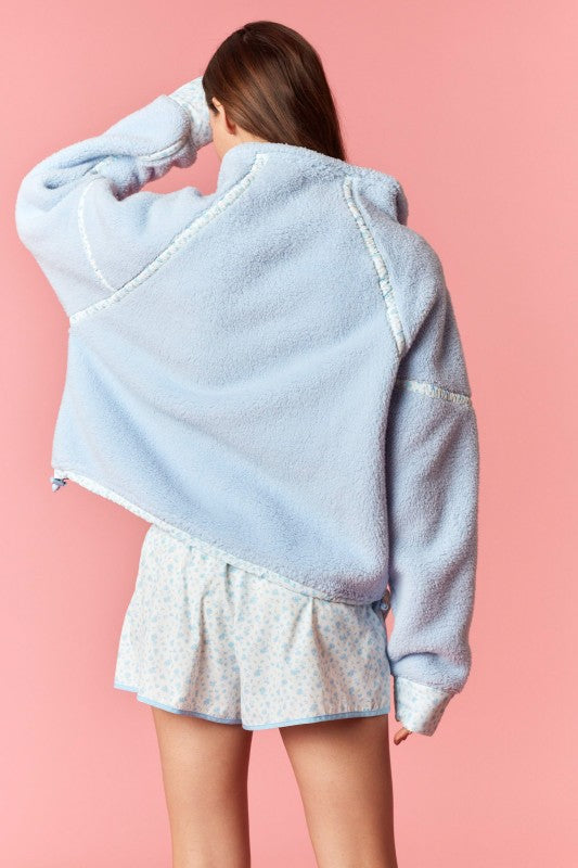 Fluffy Fleece Jacket & Shorts