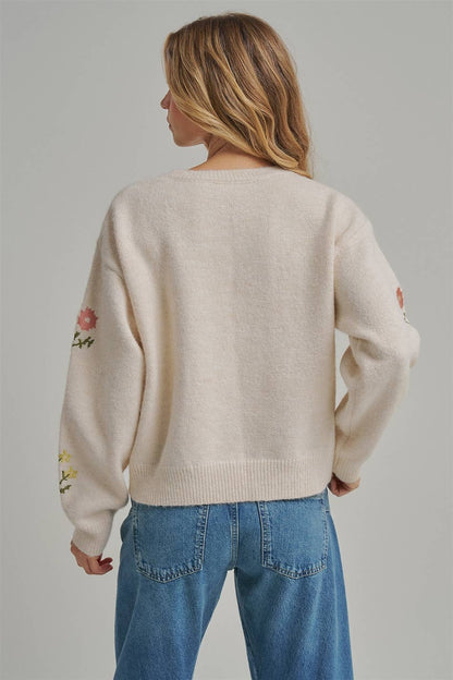 Floral Embroidered Sw