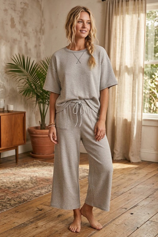 Striped Knit Set