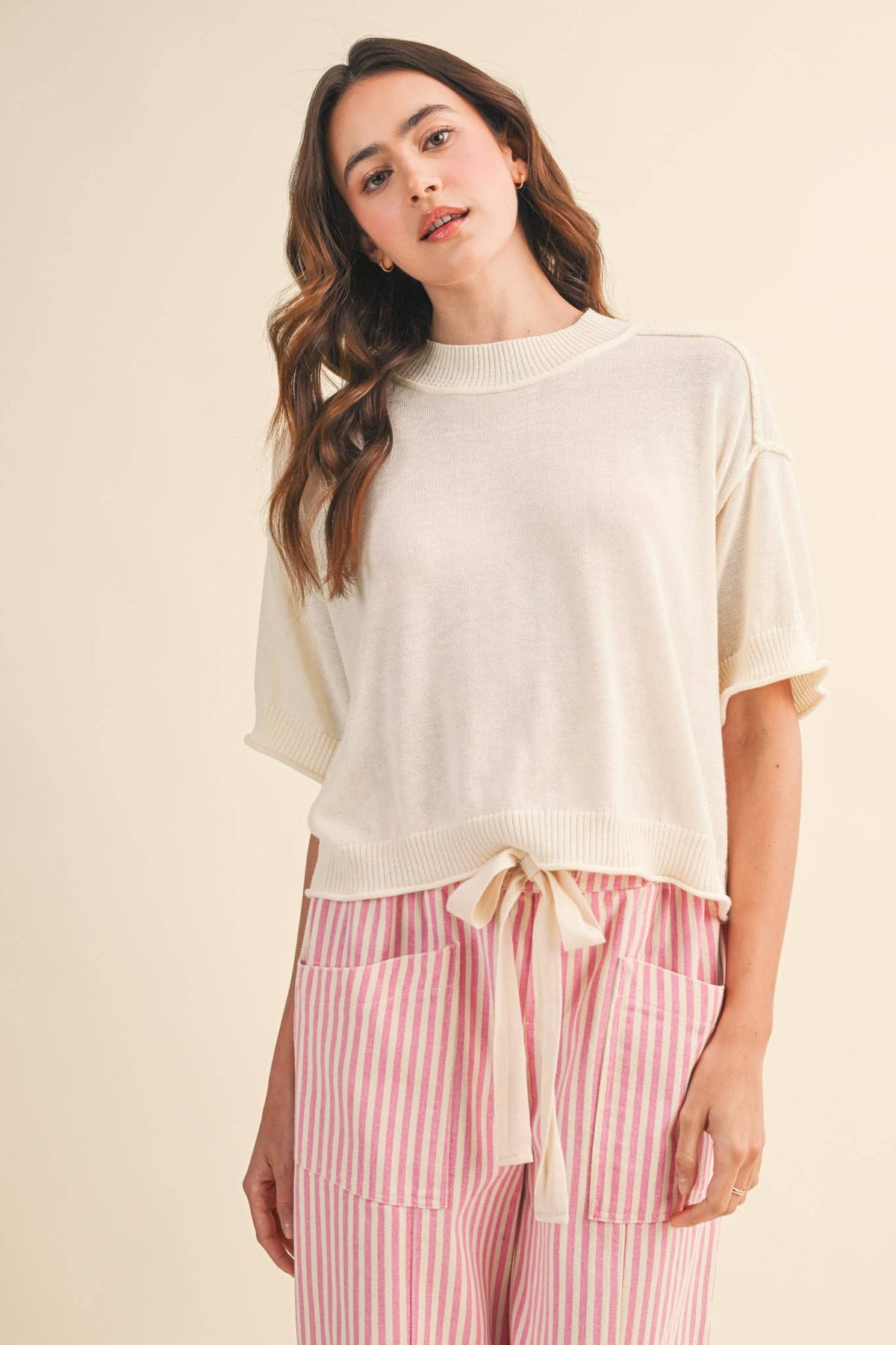 Knit Mockneck Sweater