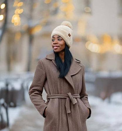 Chenille Winter Pom Beanie