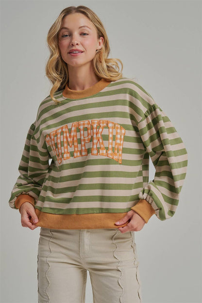 Striped Pumpkin Shirt