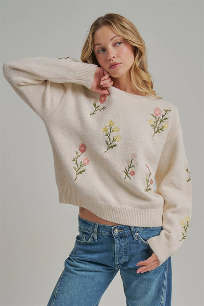 Floral Embroidered Sw