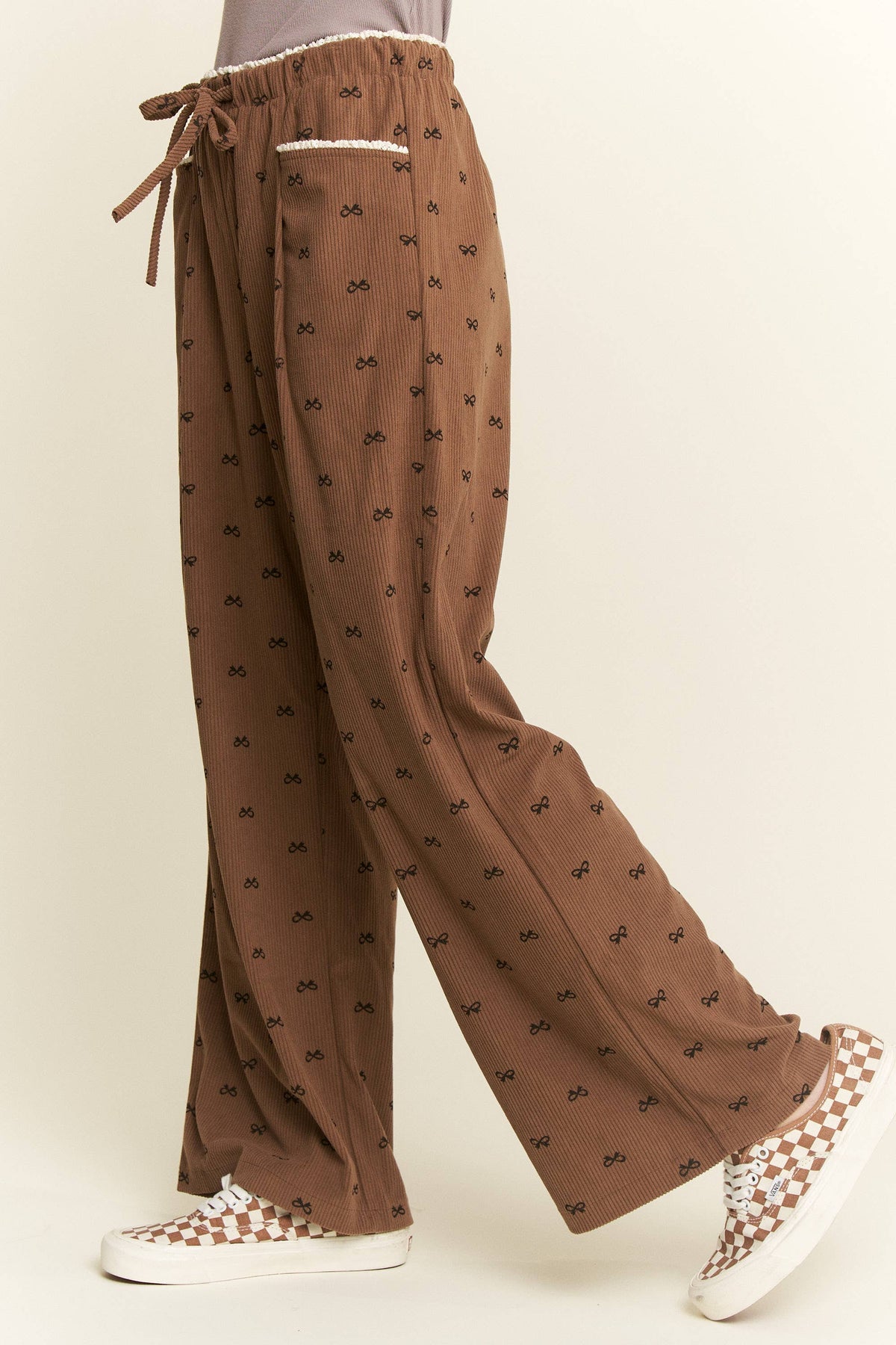 Corduroy Bow Pants