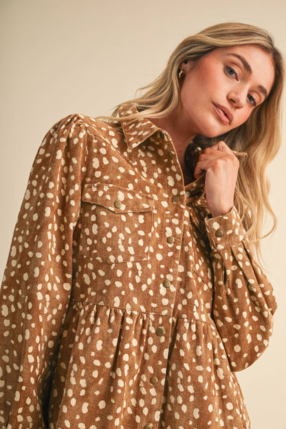 Fawn Print Dress