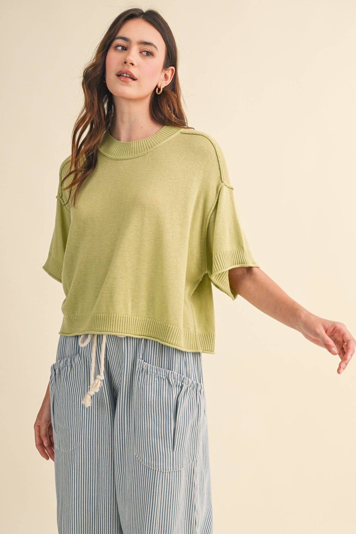 Knit Mockneck Sweater