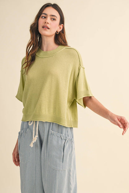 Knit Mockneck Sweater