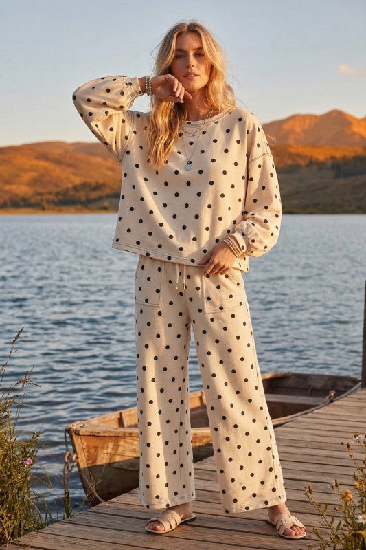 Polka Dot Pants Set