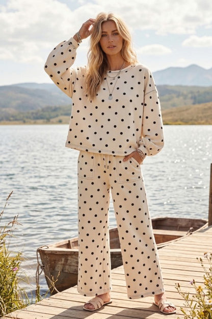 Polka Dot Pants Set