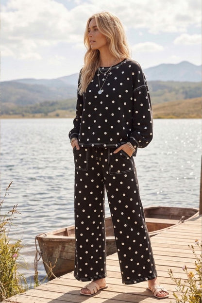 Polka Dot Pants Set